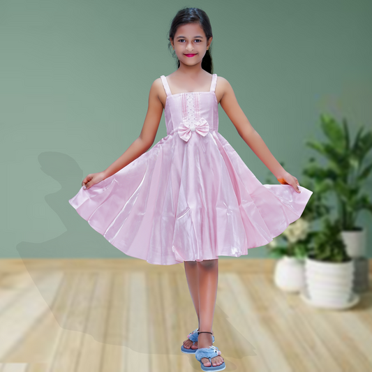 KidsDew Kids Pink Embellished Dress