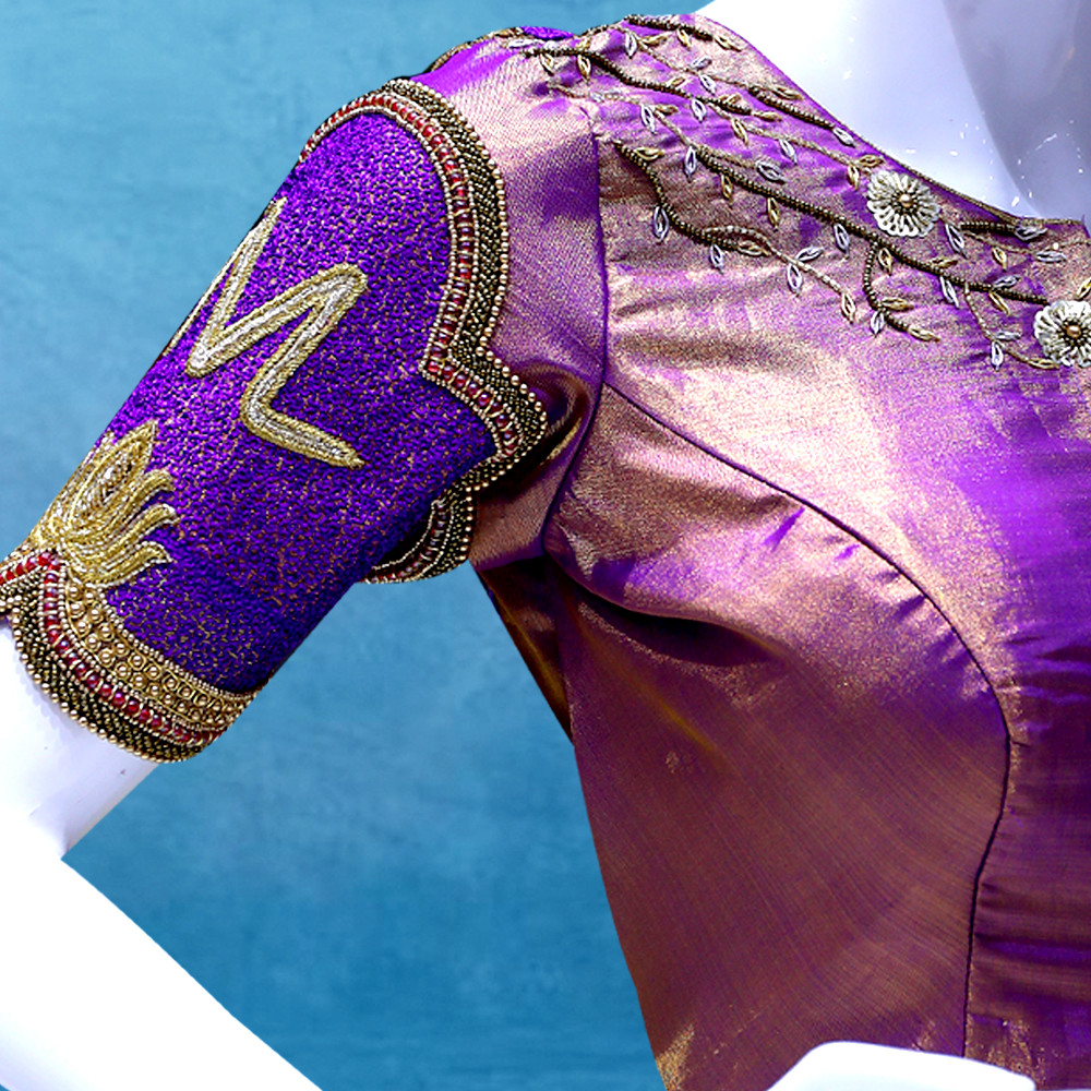 Peacock maggam work wedding blouse