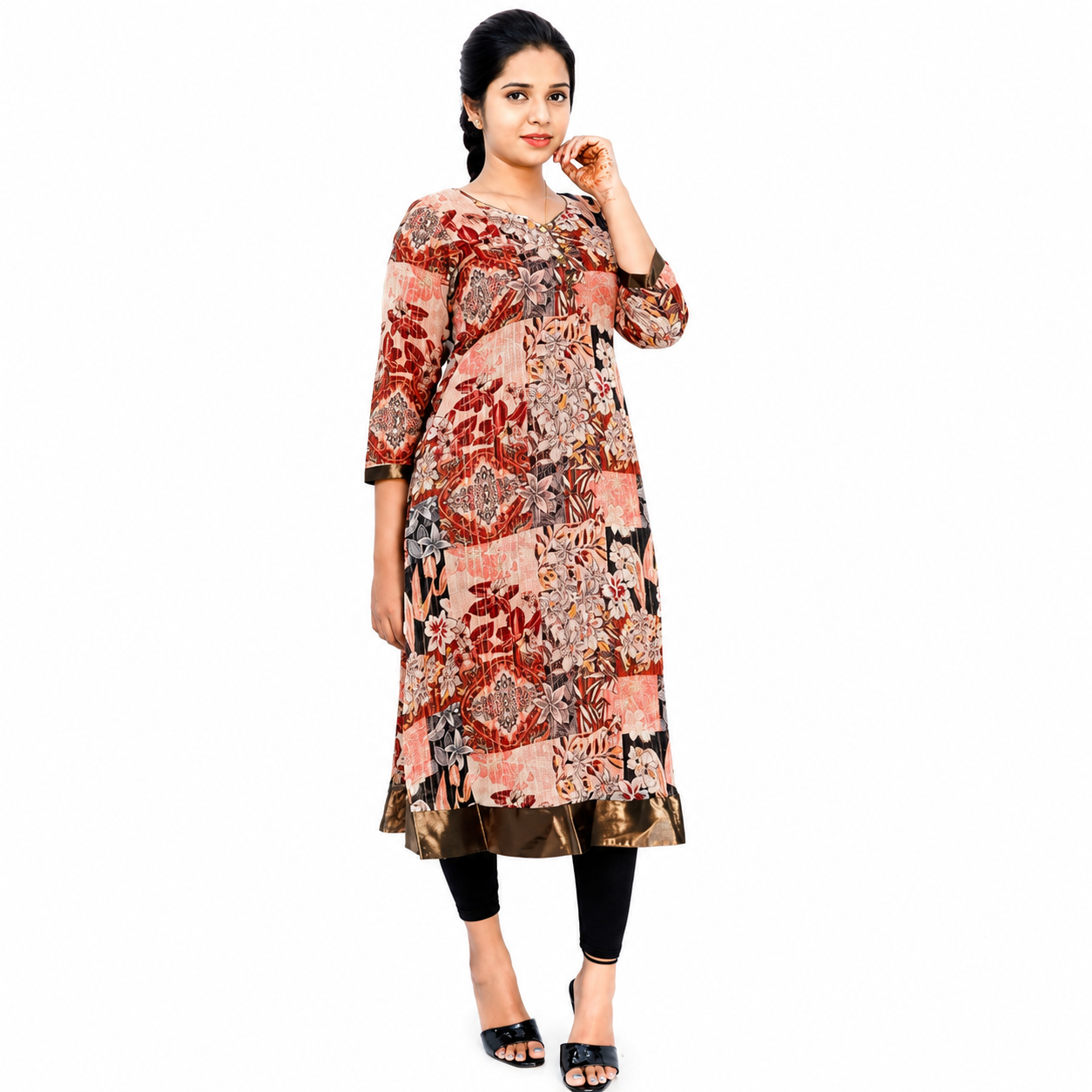Women Printed A-line Kurta | S3K358