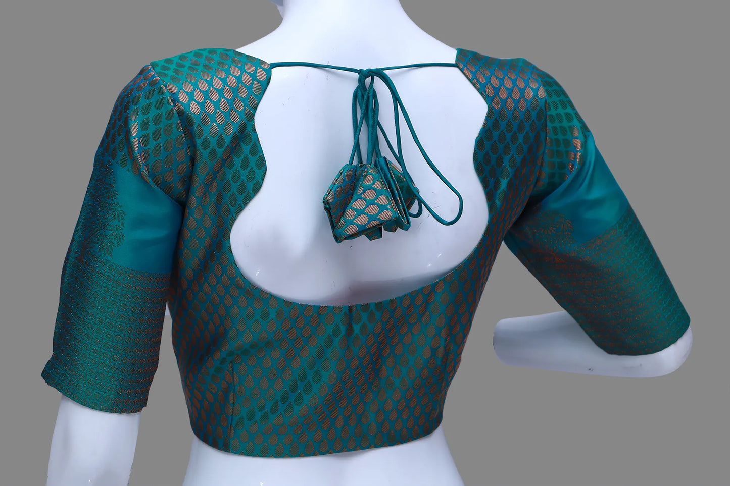 Green Pattu ready made Blouse | Green