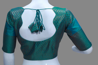 Green Pattu ready made Blouse | Green