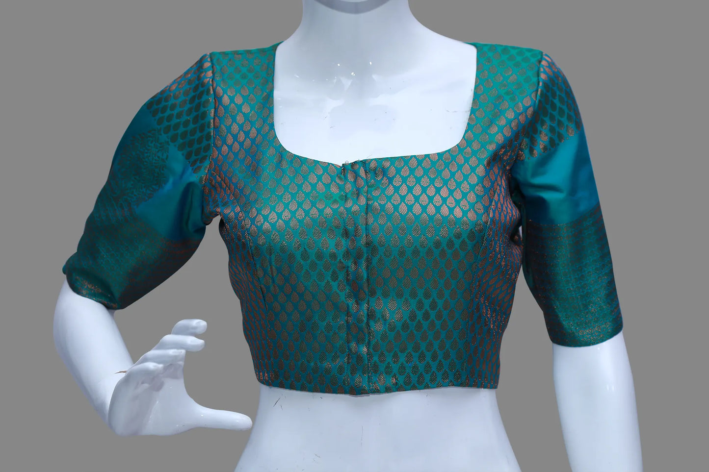 Green Pattu ready made Blouse | Green