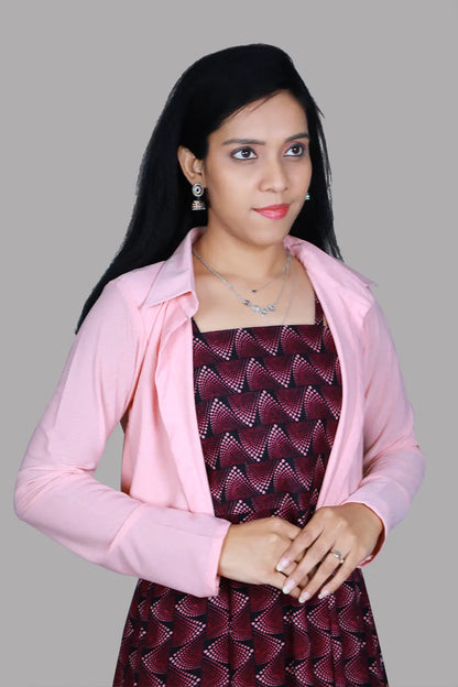 Women Solid Jacket | Pink Womens Jackets in Hyderabad