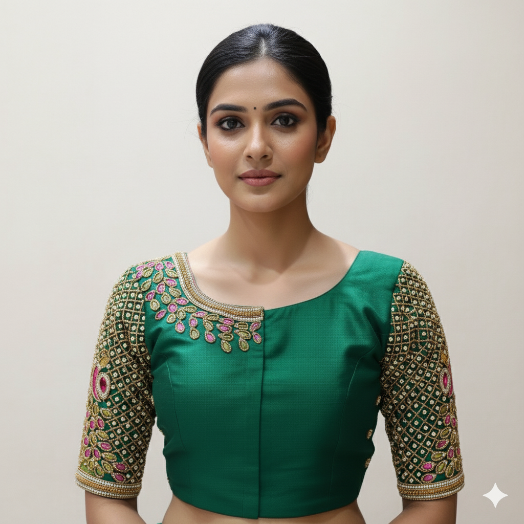 Round Neck Women Blouse