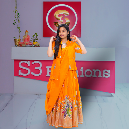 Embellished Lehenga Choli Set – Ethnic Elegance
