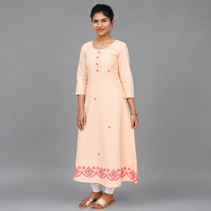 Women Solid A-line Kurta | S3K274