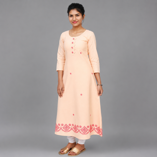 Women Solid A-line Kurta | S3K274
