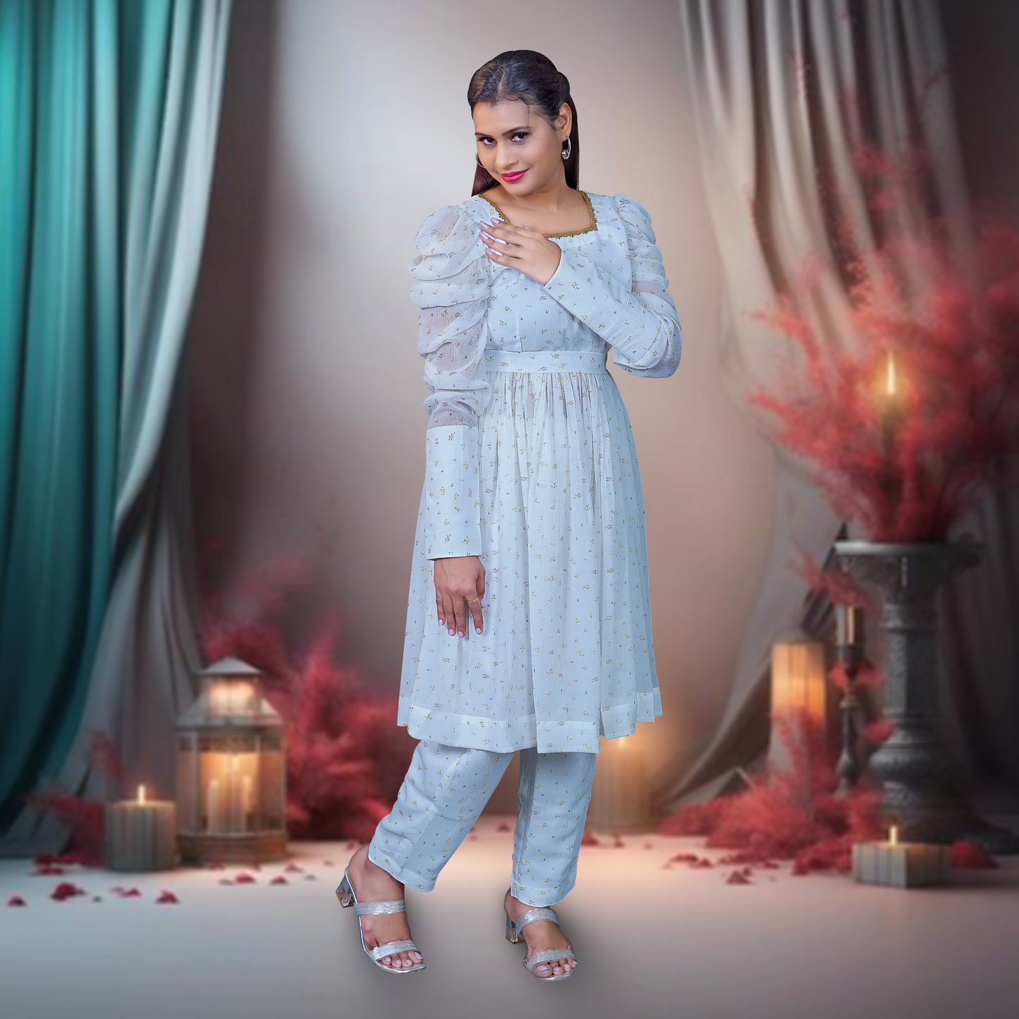 Women Kurta Pant Dupatta Set