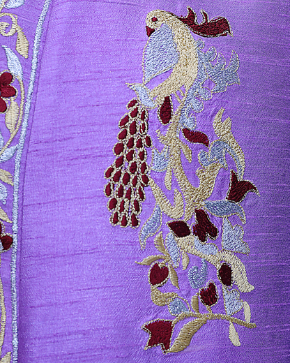 Regal Wine & Purple Embroidery Family Set – Royal Elegance