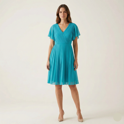 Elegant Women’s One-Piece Dress in Vibrant Ocean Blue – Chic & Timeless Style