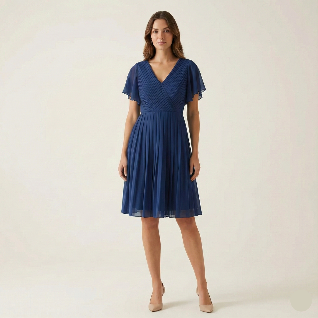 Elegant Women’s One-Piece Dress in Vibrant Ocean Blue – Chic & Timeless Style