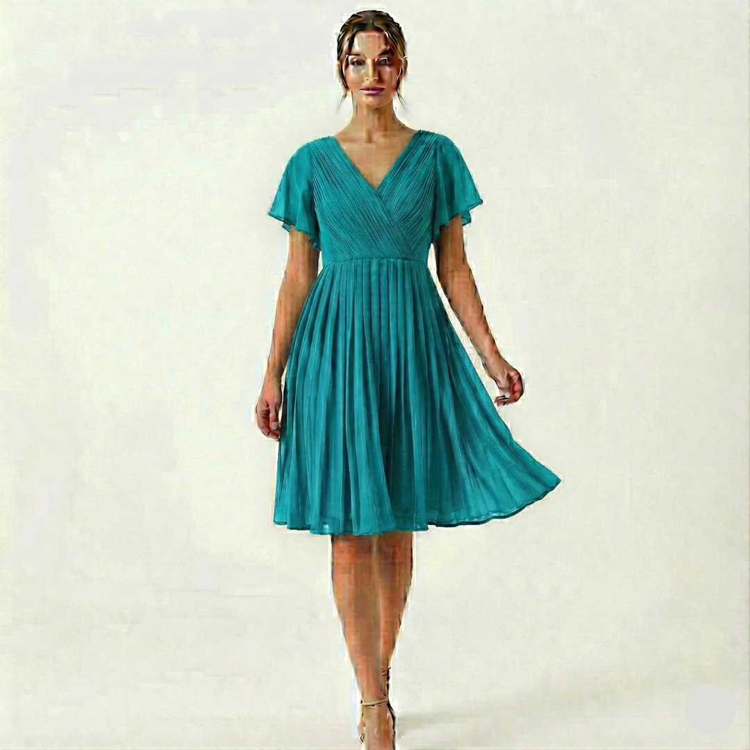 Elegant Women’s One-Piece Dress in Vibrant Ocean Blue – Chic & Timeless Style