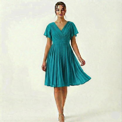 Elegant Women’s One-Piece Dress in Vibrant Ocean Blue – Chic & Timeless Style