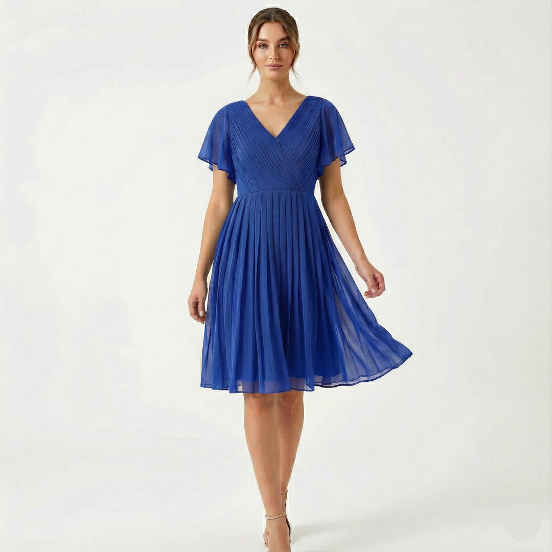 Elegant Women’s One-Piece Dress in Vibrant Ocean Blue – Chic & Timeless Style