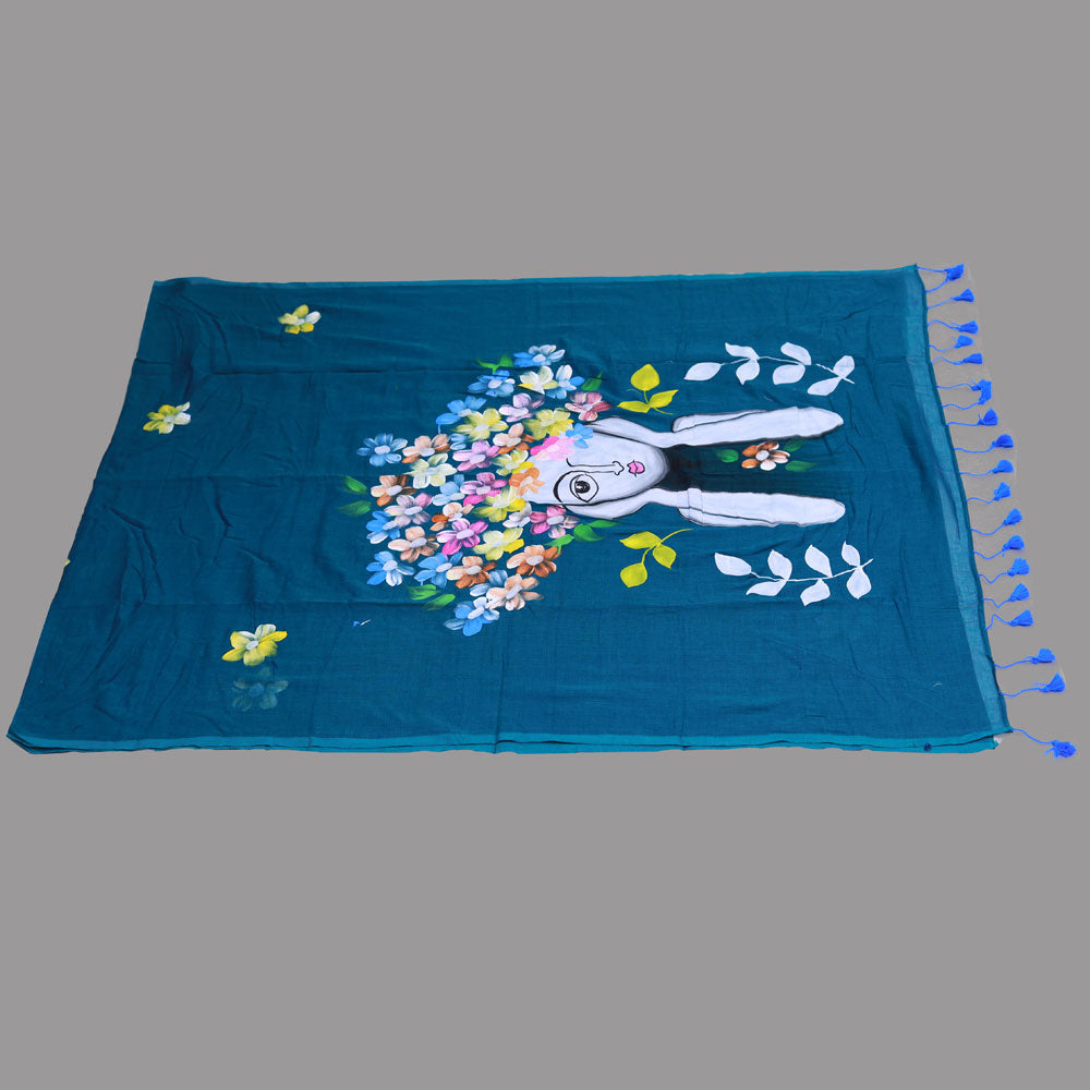 blue saree