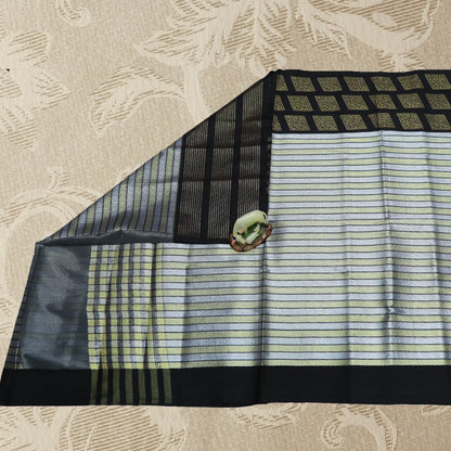 Black and Gold Color Sico Saree