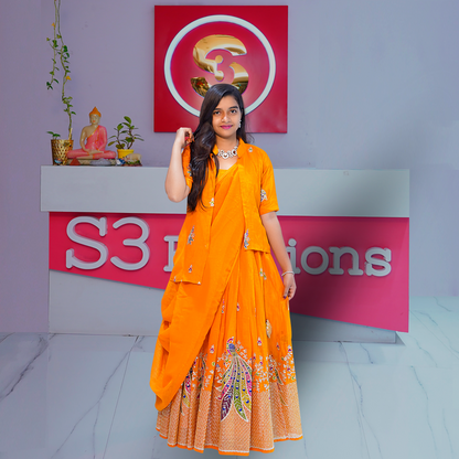 Embellished Lehenga Choli Set – Ethnic Elegance