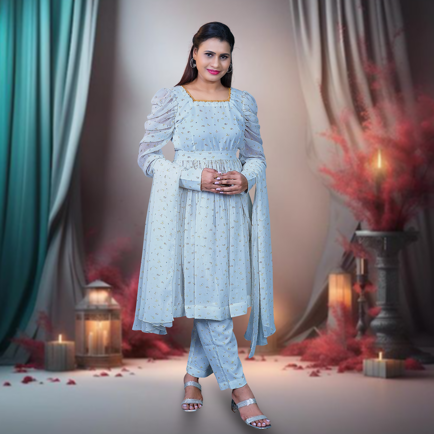 Women Kurta Pant Dupatta Set