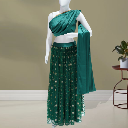 Shop Traditional Ghagra Choli & Chaniya Choli green  Online – Bridal, Festive & Designer Collections