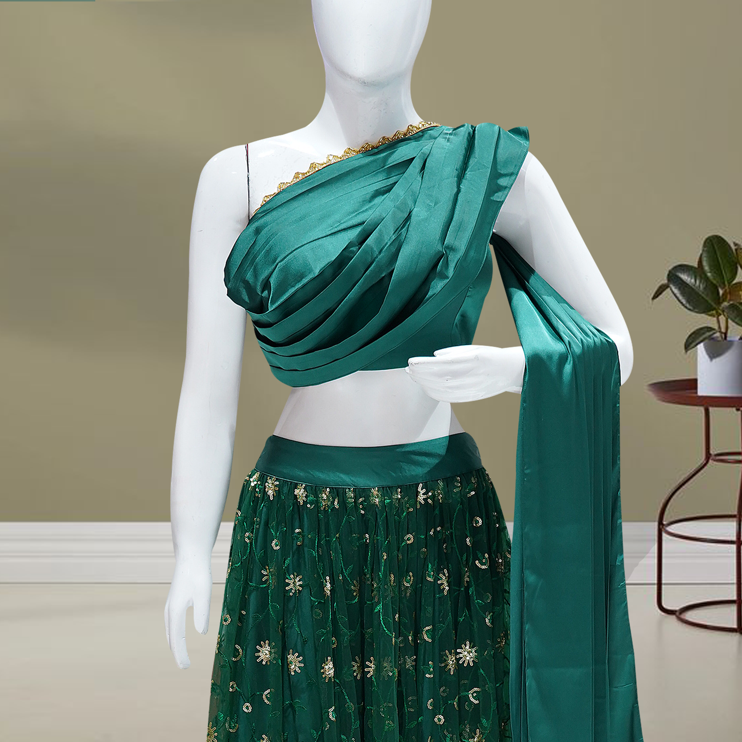 Shop Traditional Ghagra Choli & Chaniya Choli green  Online – Bridal, Festive & Designer Collections