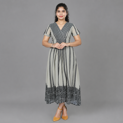 Stylish Grey Gown