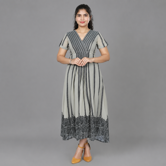 Stylish Grey Gown
