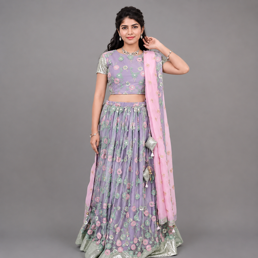 Multi-Color Lehenga Choli Set | S3G191