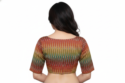 Multicolored Boat Neck Blouse – Bold, Stylish & Versatile | S3 Fashions |  S3B16