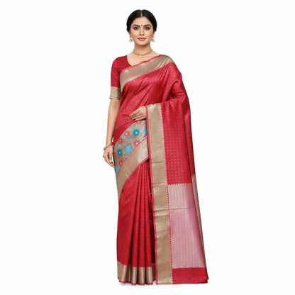 Elegant Purple & Silver Fancy Saree – Shop Online