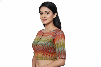 Multicolored Boat Neck Blouse – Bold, Stylish & Versatile | S3 Fashions |  S3B16
