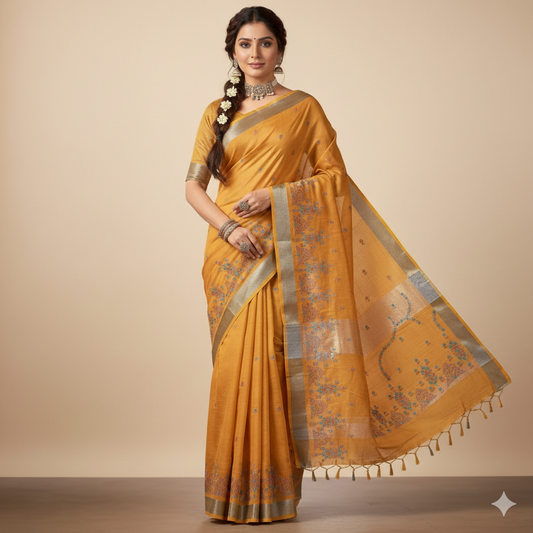 Lenin Embroidery Saree | Saree 14