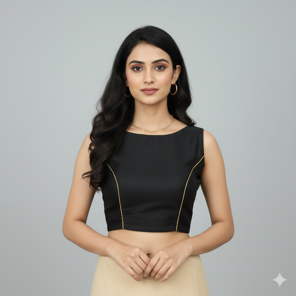 Black Back Maggam Work Designer Blouse | Black Designer