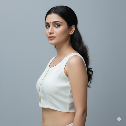 Tanjore Art Rajasthani Hand Crafted Painting Blouse | S3MB58