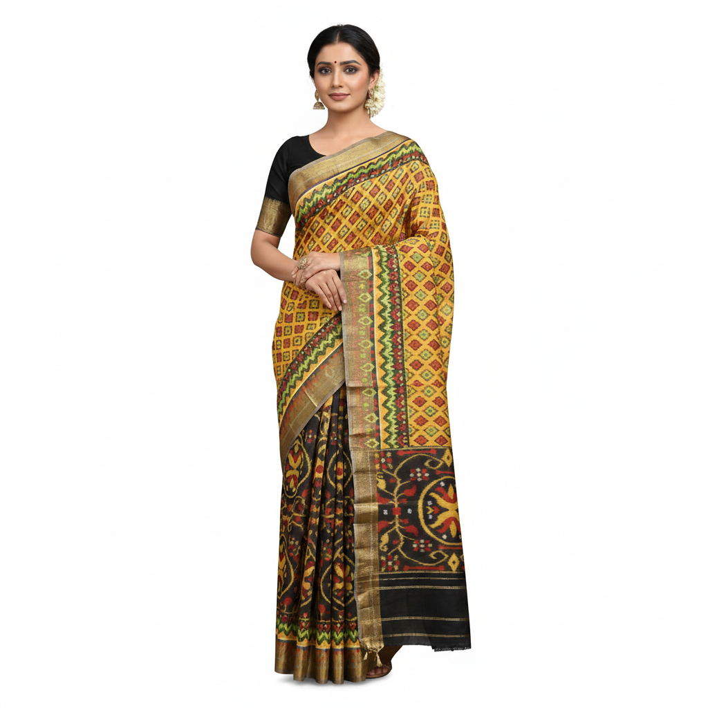 Multi Color Ikkat Cico Saree | Saree 10
