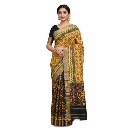 Multi Color Ikkat Cico Saree | Saree 10