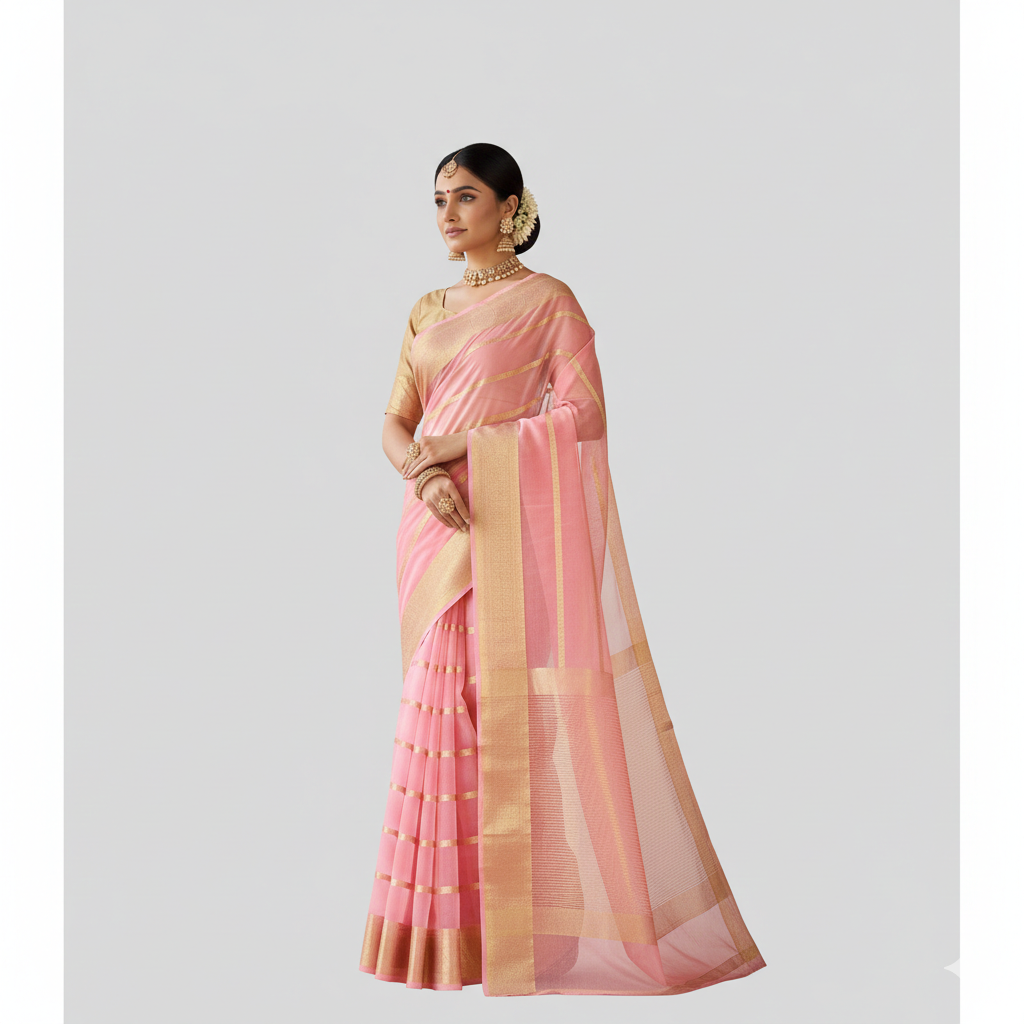 Semi georgette silk saree