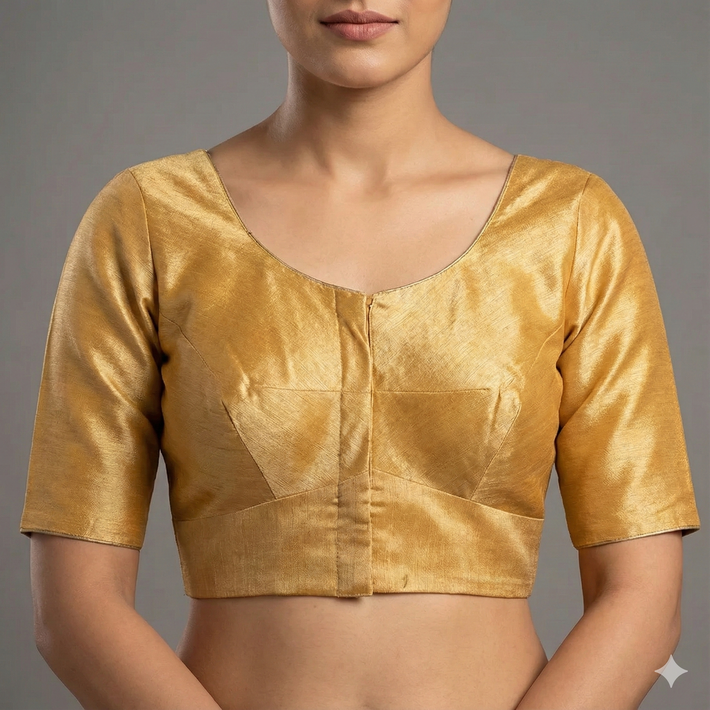Exquisite Handcrafted Blouse Embellished with Elephant and Cow Paintings and Maggam Work | S3B1264