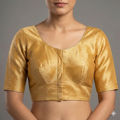 Exquisite Handcrafted Blouse Embellished with Elephant and Cow Paintings and Maggam Work | S3B1264