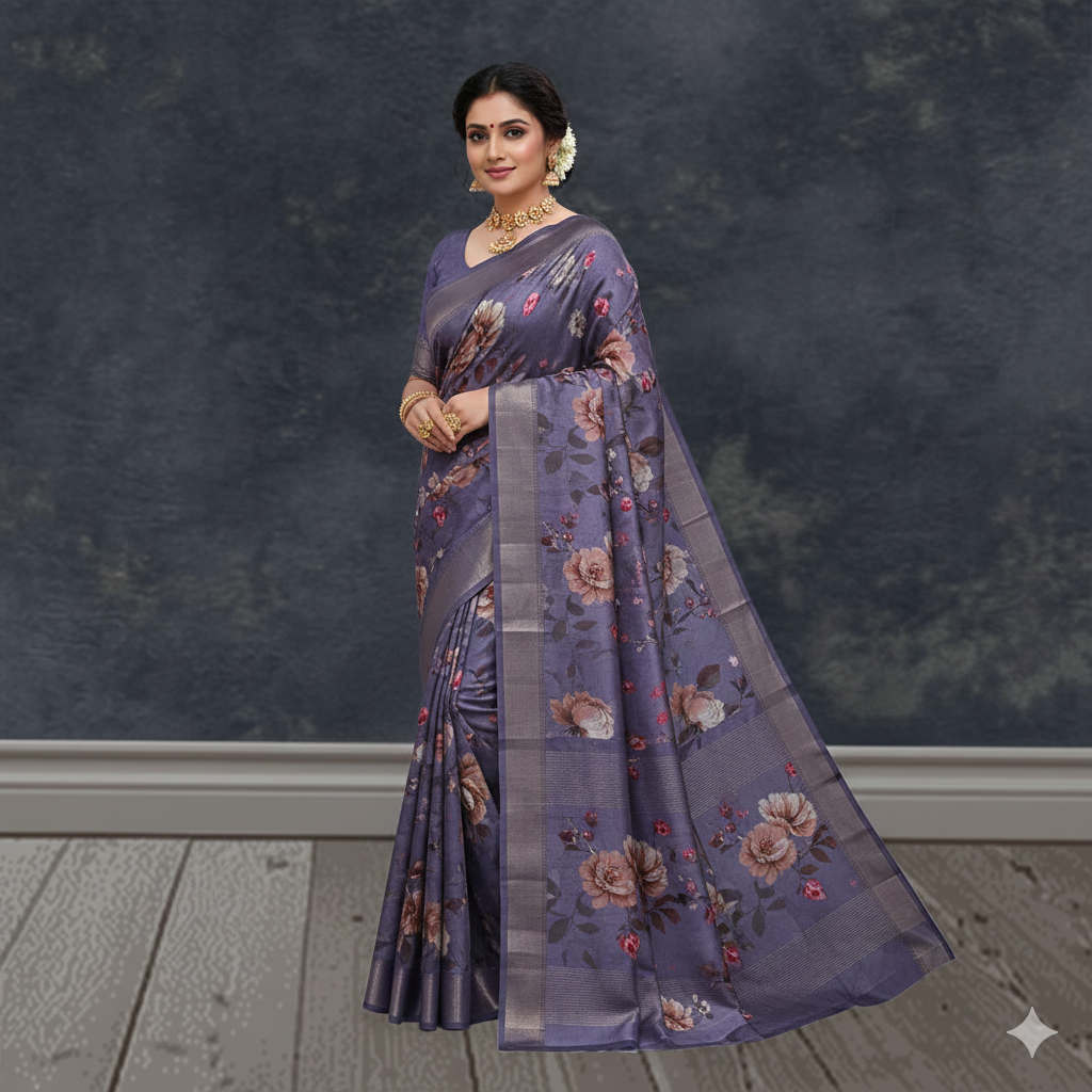 Satin Georgette saree