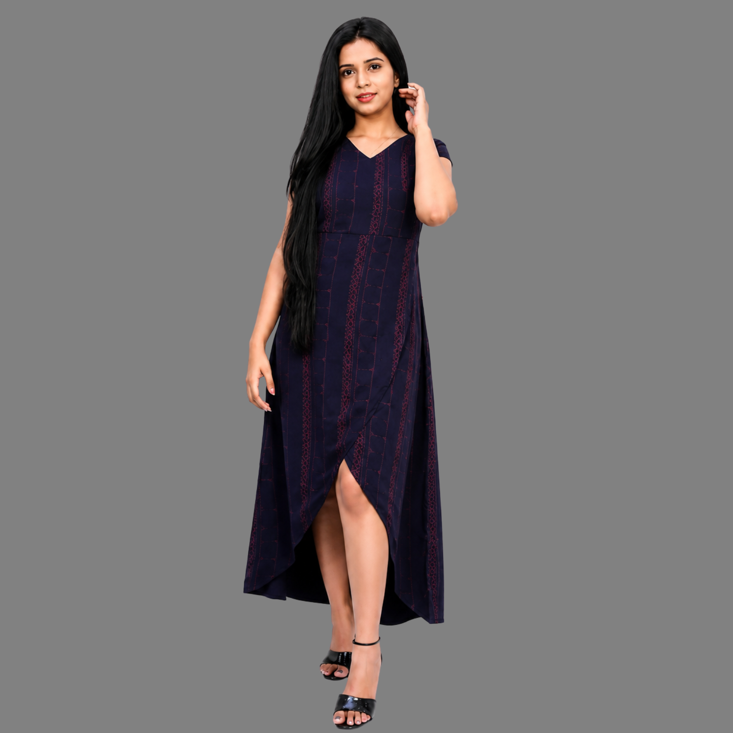 Women Printed Trail Cut Kurta | S3D388