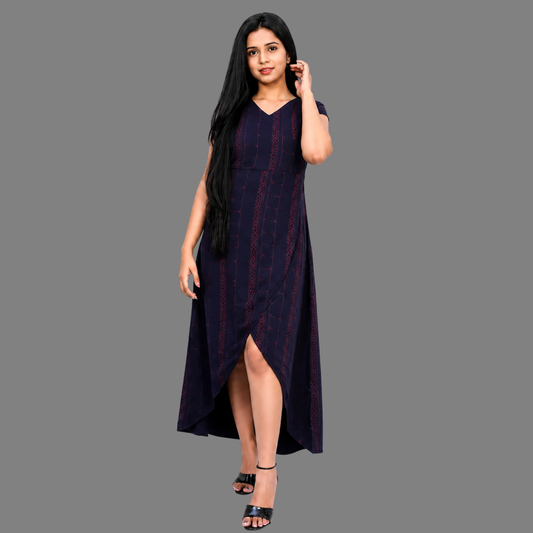 Women Printed Trail Cut Kurta | S3D388