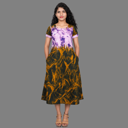 Women Abstract A-line Kurta | S3K338
