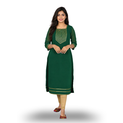Party Wear Straight Kurta
