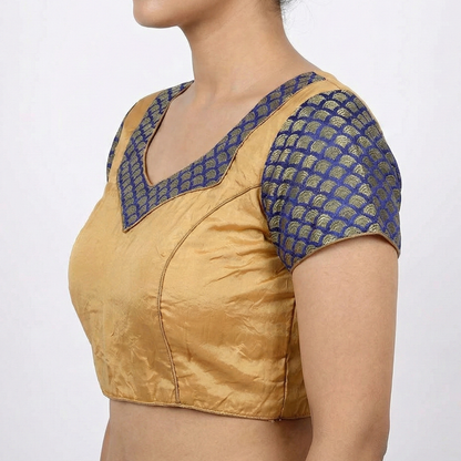 Mustared Yellow Ready Made Blouse   | S3B14