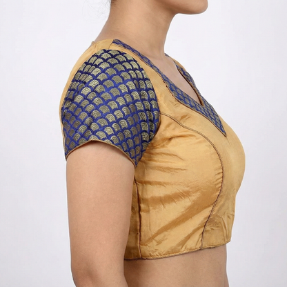 Mustared Yellow Ready Made Blouse   | S3B14