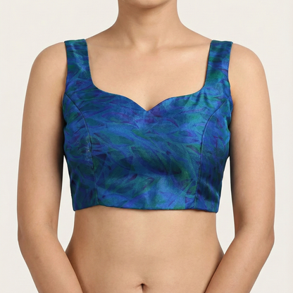 Soft Organza Princess Cut Sleeveless Blouse – Luxe Sheer Elegance | S3 Fashions | S3B13