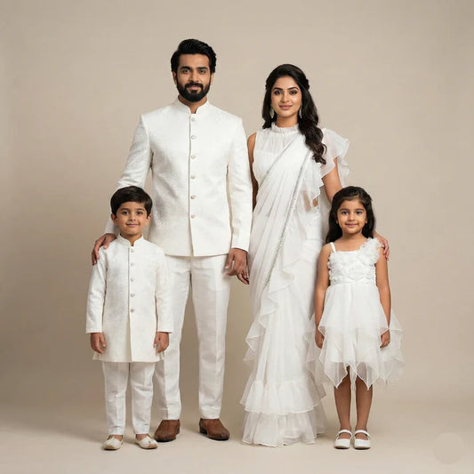 White Family Dress Set