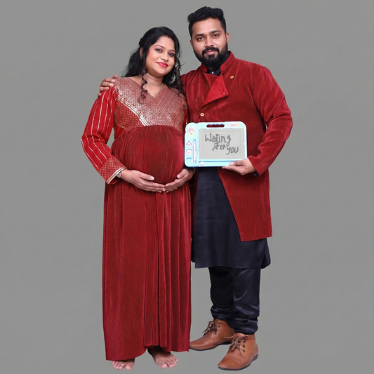 Maroon and Black Maternity Shoot Combo | S3MWMC2