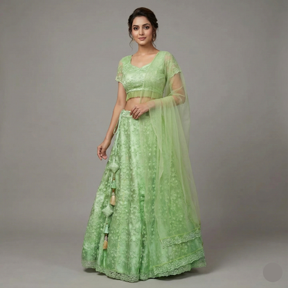 Earthy greenTrendy Lehenga Choli for Women