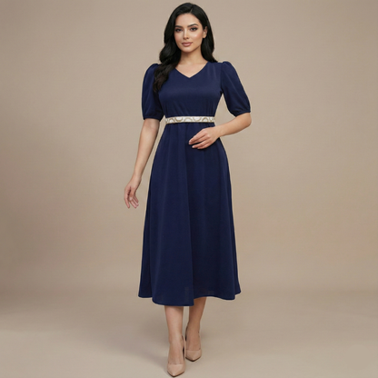 Embellished Fit & Flare Dress SELVIA